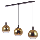 Hanging lamp Nala 3-Light Glass Gold