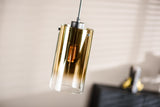 Hanging lamp Celia Glass Gold