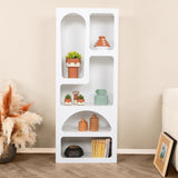 Bookcase Venus white melamine 60x150x32 cm