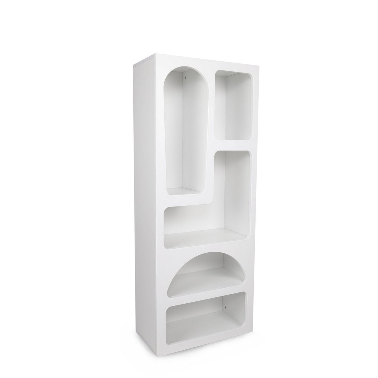 Bookcase Venus white melamine 60x150x32 cm