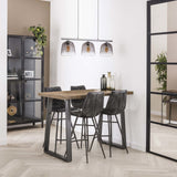 Bar table Wyatt DH Interior Mango LxWxH 140x77x21 Mango wood Atmospheric photo diagonal front view