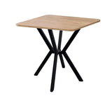 Elma dining table in walnut 70 x 70 cm Melamine-faced wood composite