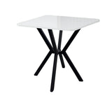 Elma dining table white 70 x 70 cm Melamine coated wood