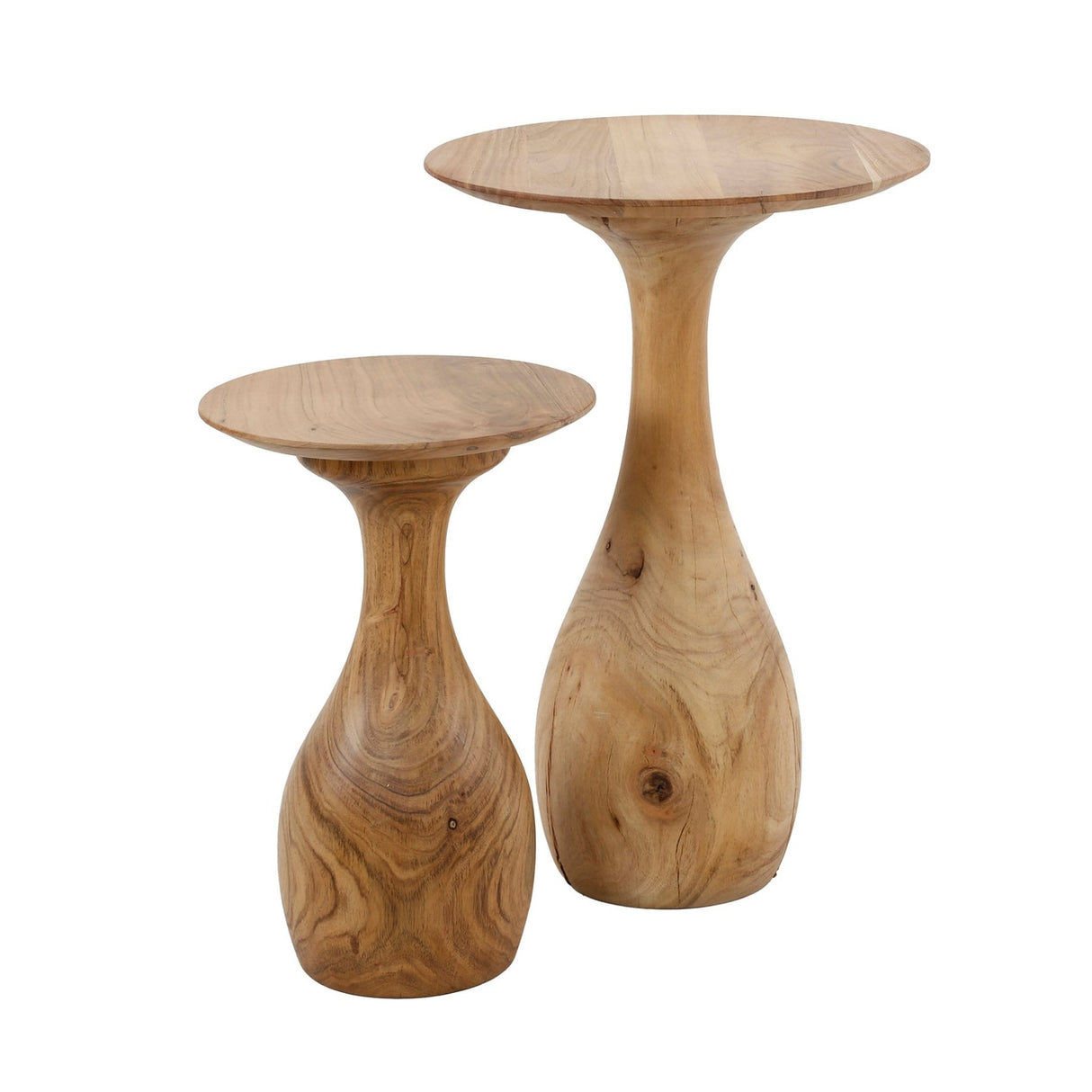 Acacia Drop Side Table Set of 2 30x30x45 cm 
