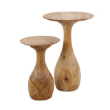 Acacia Drop Side Table Set of 2 30x30x45 cm 