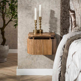 Floating Nightstand Mango wood Sand – 1 Drawer 