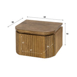Floating Nightstand Mango wood Sand – 1 Drawer 