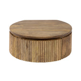 Mango bedside table with 1 drawer - sand 