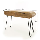 Dressing table Jasmine DH Interior Mango LxWxH 124x35x28 Mango wood White photo size indication