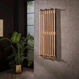 Coat Rack 6 Hooks Mango Wood Sand Color Vera