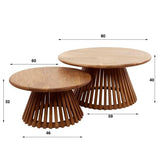 Coffee table set of 2 Vera Mangohout