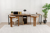 Bureaus - Studie bureau Twin Study Desk Melamine Atlantic Pine 240x60 Atlantic Pine Black - Dimehouse