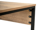 Bureaus - Studie bureau Twin Study Desk Melamine Atlantic Pine 240x60 Atlantic Pine Black - Dimehouse
