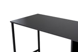 Bureaus - Bureau antraciet met zwart - 240x60 cm - Melamine - Twin - Dimehouse