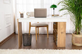 Vesper Study Desk 130x120 cm with pinewood White Atlantic Pine Melamine 