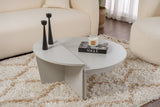 Salontafels - Ronde Salontafel Grijs Getrapt Melamine 90 cm Orin - Dimehouse