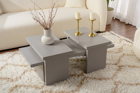 Gray Melamine Coffee Table Rebellion 