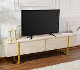 TV Meubel Beige Melamine Fouden Frame Blitz 50x180x29,5 cm