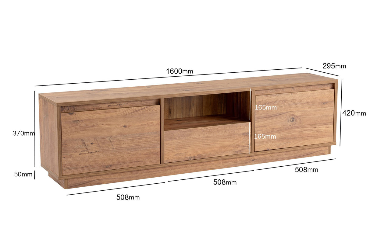 TV Meubel Vanguard Atlantisch Dennenhout Melamine 160x42x29,5 cm