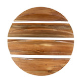 Round wall shelf Binc natural wood 
