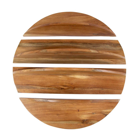 Round wall shelf Binc natural wood 