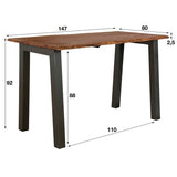 Bar table Aberdeen DH Interior Acacia LxWxH 153x88x8 Acacia wood White photo size indication