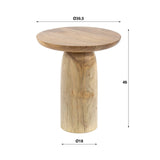 Side table Odin - Solid Acacia wood - 40x40x45 cm 