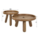 Set of 2 round coffee tables Pien Mangohout