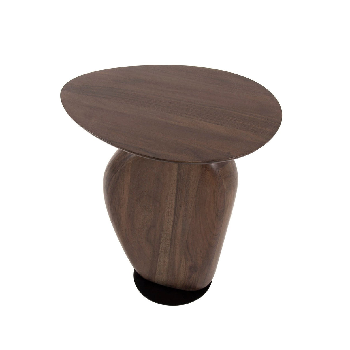Side Table Acacia Glaze Brown 45x36x50 cm 