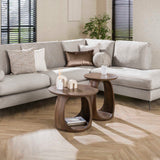 Side table Juno Acacia Brown 45x45x56 cm 