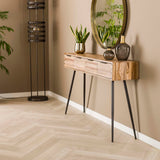 Bosco Coffee Table Solid Teak Weathered 120x30x76 cm 