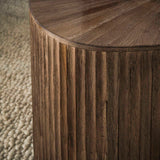 Myla Square Coffee Table Set of 2 Teak Wood Brown 