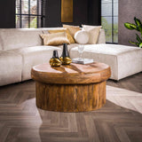 Organic coffee table Kacie Mango Wood sand color