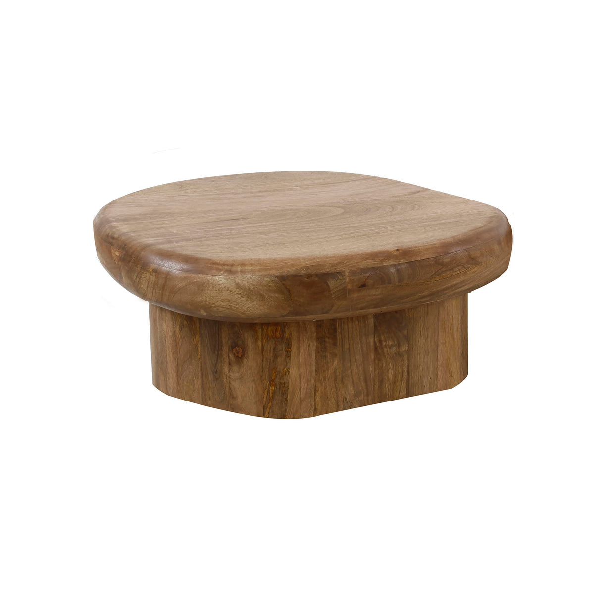 Organic coffee table Kacie Mango Wood sand color