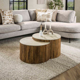 Vento Hemisphere Coffee Table Set Ø60 Solid Mango Sand 