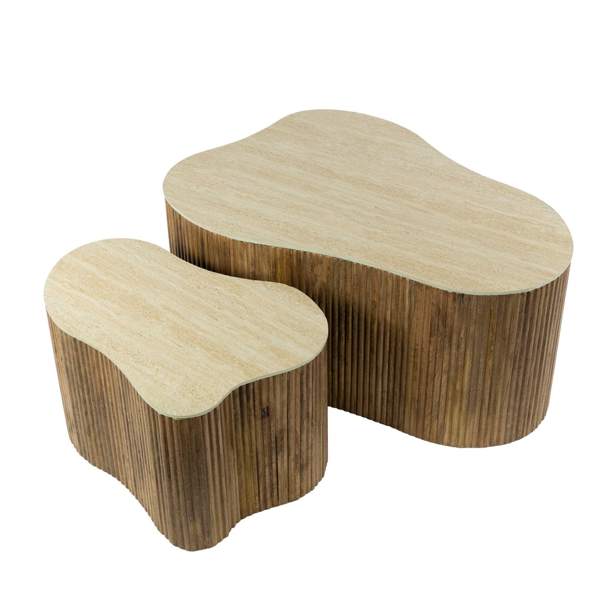 Mango Duo Coffee Table Set Solid Sand 