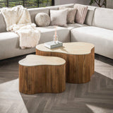 Mango Duo Coffee Table Set Solid Sand 