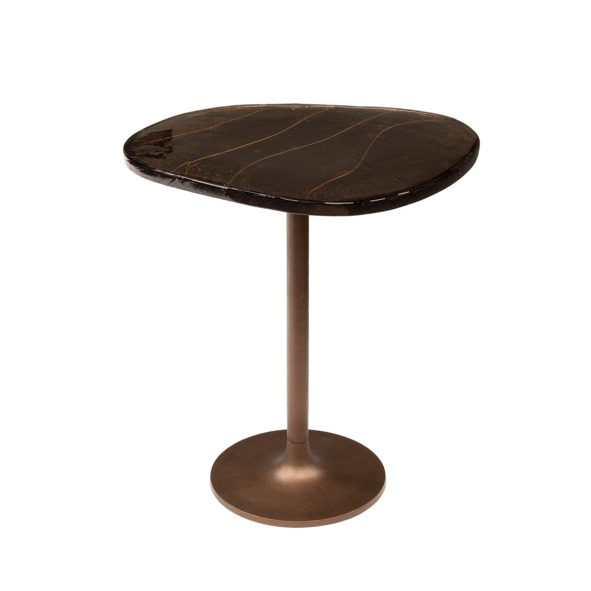 Side Table Copper Glow M – Antique Copper, 50x42x55 cm 