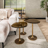 Side table Aurora M - Antique Gold 50x55 cm 