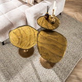 Side table Aurora M - Antique Gold 50x55 cm 