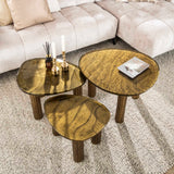 Coffee Table Nova S - Antique Gold 51x37 cm 
