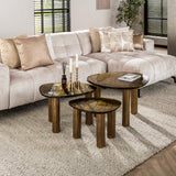 Coffee Table Luna Antique Gold 62x45x40 cm 
