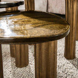 Coffee Table Luna Antique Gold 62x45x40 cm 