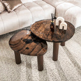 Coffee table Vesta L antique copper 70x59 cm 