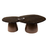 Coffee table set Aurora antique copper - set of 2 