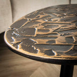 Marlo Coffee Table Set 3 Square Copper Patina 