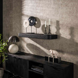 Wall shelf 100 cm Metallic Grey Aeris 
