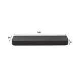 Wall shelf 100 cm Metallic Grey Aeris 