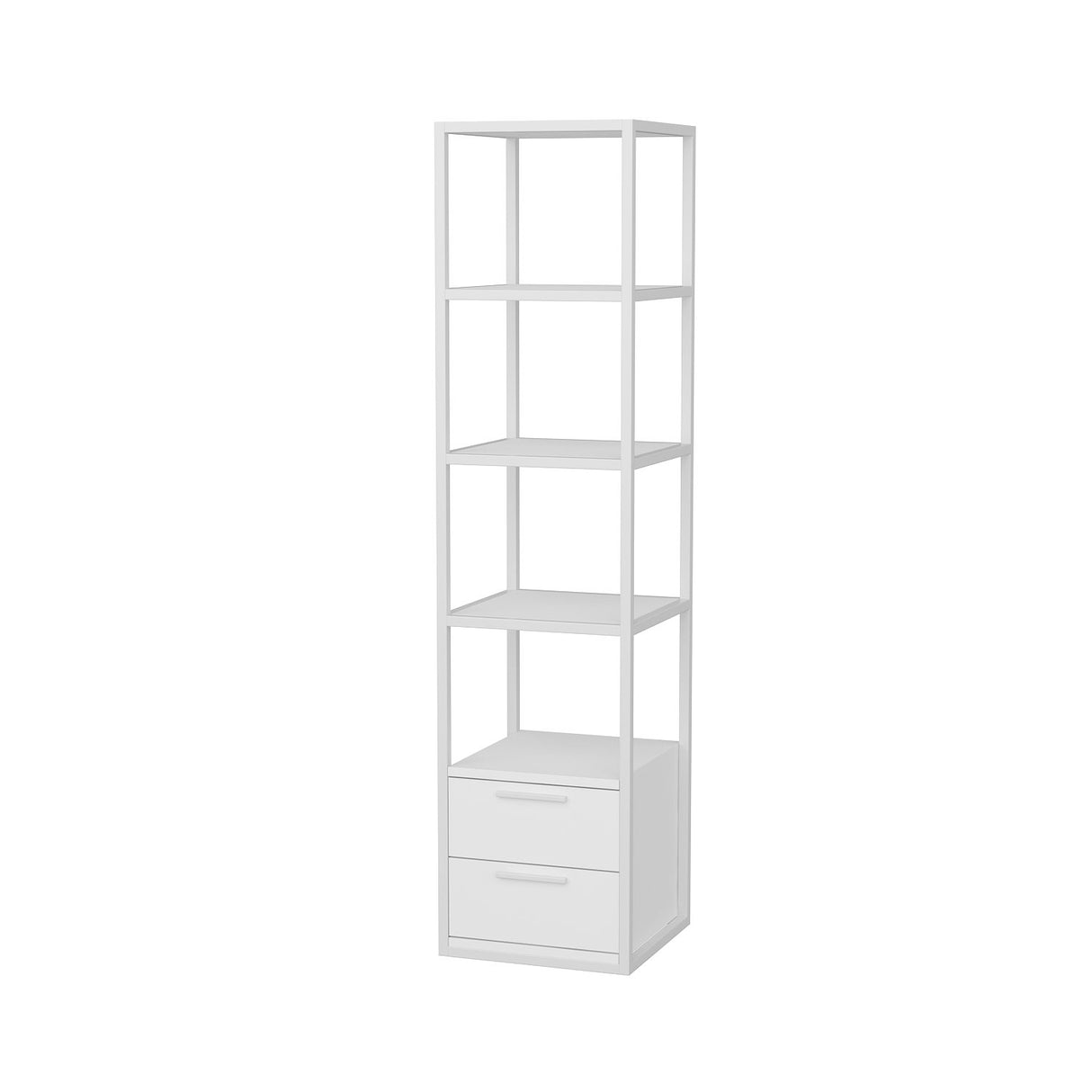 Boekenkast Robbins White Wit Melamine 39x160x39 cm