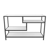 TV Meubel Robbins Black Zwart Wit Melamine 120x75x39 cm